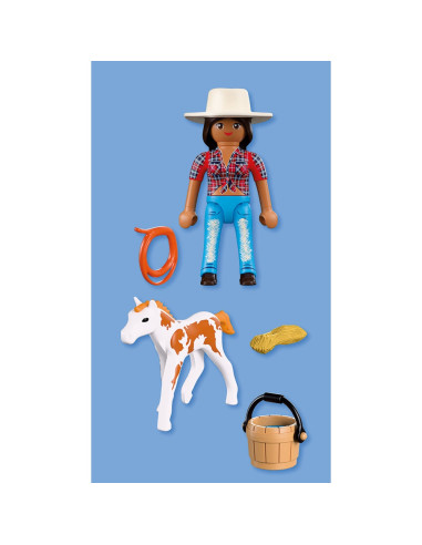 PM72026,Playmobil - Set 2 figurine calareata si manz