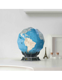 CUDS1082h,CUBICFUN - PUZZLE 3D GLOBUL PAMANTESC 32 PIESE SI BROSURA IN ROMANA