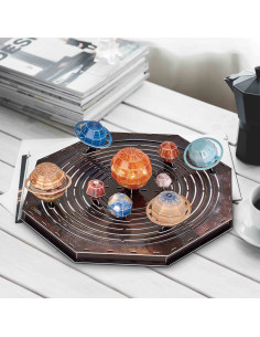 CUDS1087h,CUBICFUN - PUZZLE 3D SISTEMUL SOLAR 173 PIESE CU BROSURA IN ROMANA