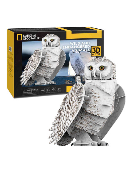 CUDS1079h,CUBICFUN - PUZZLE 3D BUFNITA POLARA 62 PIESE