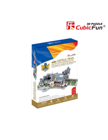 CUMC164h,CUBICFUN - PUZZLE 3D CASTELUL PELES 179 PIESE