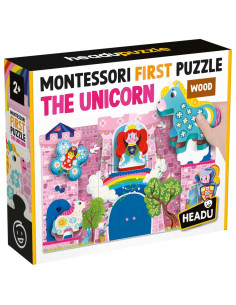 HE56987,Headu - Montessori primul meu puzzle cu unicorni 2