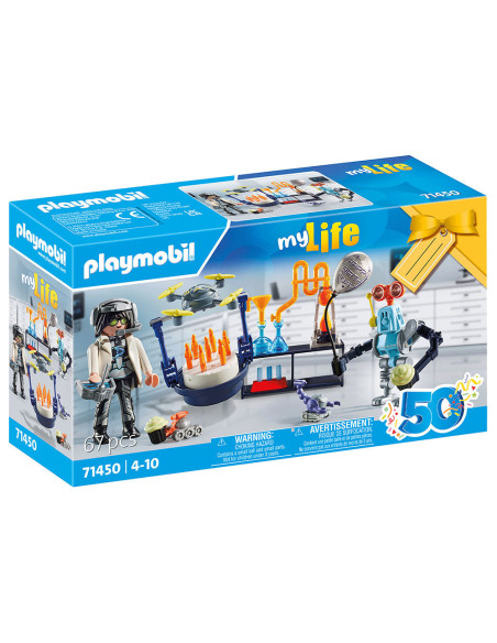 PM71450,Playmobil - Cercetator Cu Roboti