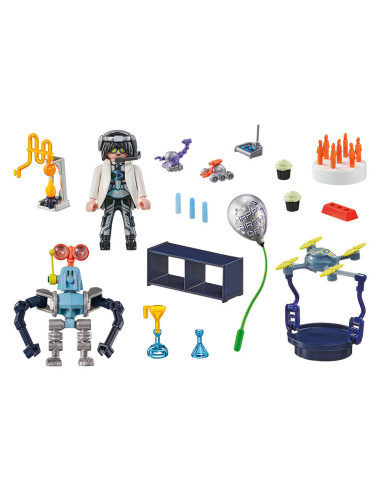 PM71450,Playmobil - Cercetator Cu Roboti