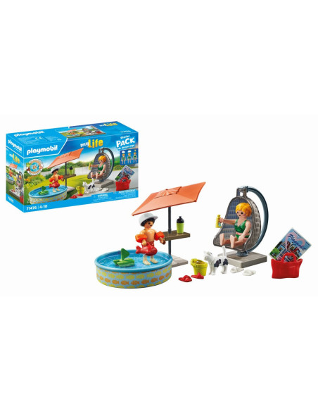 PM71476,Playmobil-DISTRACTIE LA PISCINA IN CURTE