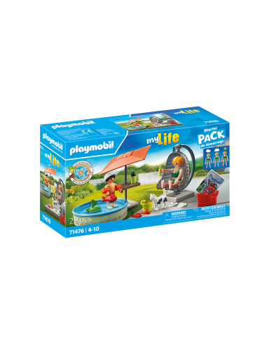 PM71476,Playmobil-DISTRACTIE LA PISCINA IN CURTE
