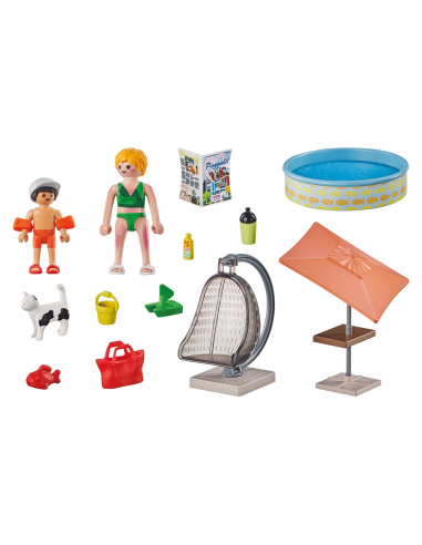 PM71476,Playmobil-DISTRACTIE LA PISCINA IN CURTE
