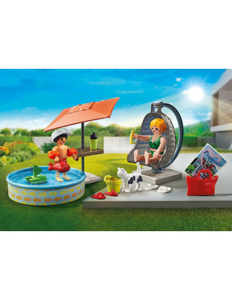 PM71476,Playmobil-DISTRACTIE LA PISCINA IN CURTE