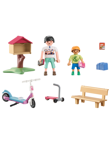PM71511,Playmobil-SCHIMB DE CARTI PENTRU PASIONATII DE LECTURA