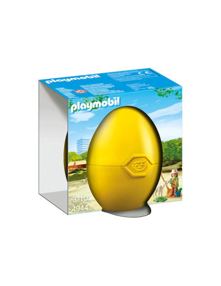 PM4944,Playmobil - Pusculita ou ingrijitor zoo cu alpaca
