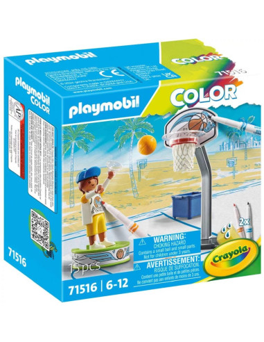 PM71516,Playmobil Color jucator de baschet