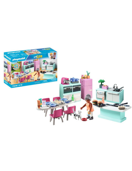 PM71608,Playmobil - Bucatarie cu loc de luat masa