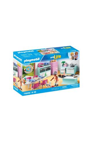 PM71608,Playmobil - Bucatarie cu loc de luat masa