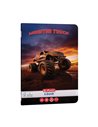 Caiet Herlitz A5, 48 file, 70 g/mp, dictando, colturi rotunjite, Motiv monster truck