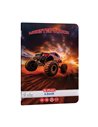 Caiet Herlitz A5, 48 file, 70 g/mp, dictando, colturi rotunjite, Motiv monster truck