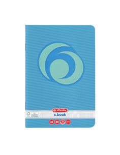 Caiet Herlitz A5, 80 file, 70 g/mp, matematica, colturi rotunjite, Motiv rainbow