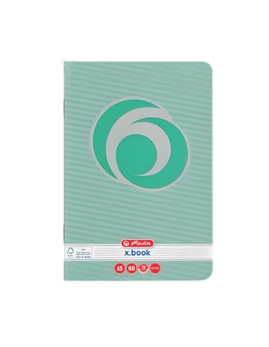 Caiet Herlitz A5, 80 file, 70g/mp, dictando, Motiv Rainbow