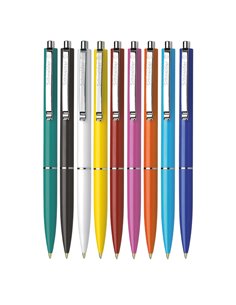 Set 36 pixuri cu mecanism Schneider K15, 0.4 mm, mina albastra, Culori asortate