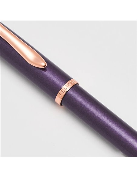 Roller Pelikan Jazz Noble Elegance in cutie cadou, varf M, Viola