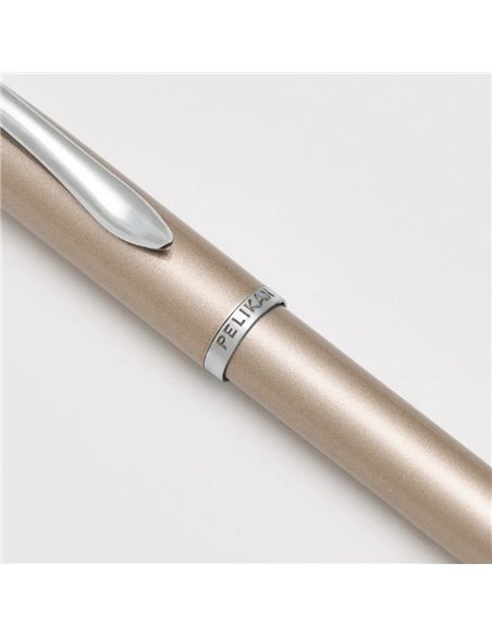Roller Pelikan Jazz Noble Elegance in cutie cadou, varf M, Taupe