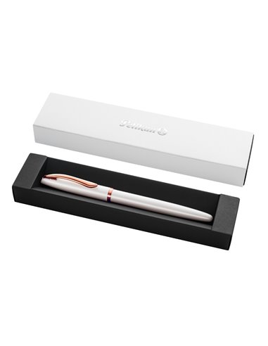 Roller Pelikan Jazz Noble Elegance in cutie cadou, varf M, Pearl
