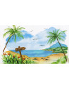 FC164507,Marker solubil 2 capete Faber-Castell tropical collection flamingo goldfaber, 4 culori