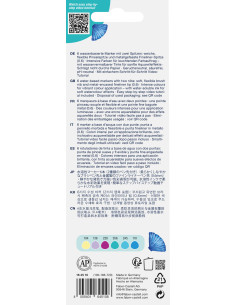 FC164510,Marker solubil 2 capete Faber-Castell tropical collection scoici, 6 culori 2