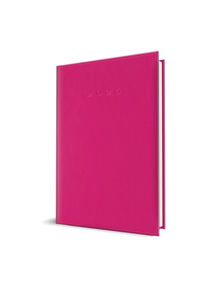 2026-9497790,Agenda datata A5 Herlitz 2026, 352 pagini, coperta buretata, Fucsia