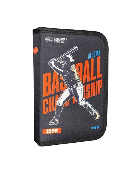 Penar echipat Daco PE1980E, 1 fermoar si 2 extensii, Motiv Basketball