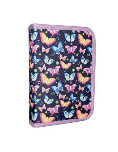 Penar echipat Daco PE1974E, 1 fermoar si 2 extensii, Motiv Butterflies