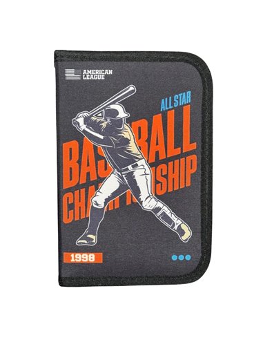 Penar echipat Daco PE1980E, 1 fermoar si 2 extensii, Motiv Basketball