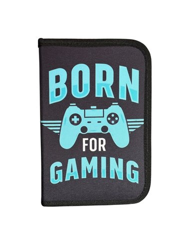 Penar echipat Daco PE1983E, 1 fermoar si 2 extensii, Motiv Gaming