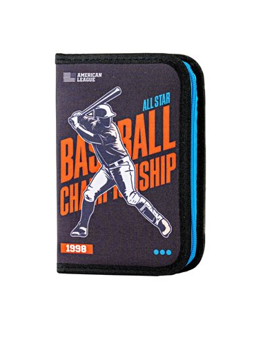 Penar echipat Daco PE1980E, 1 fermoar si 2 extensii, Motiv Basketball