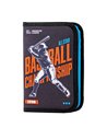 Penar echipat Daco PE1980E, 1 fermoar si 2 extensii, Motiv Basketball