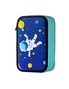 Penar echipat Daco PE3045E, 3 fermoare, Motiv cosmos