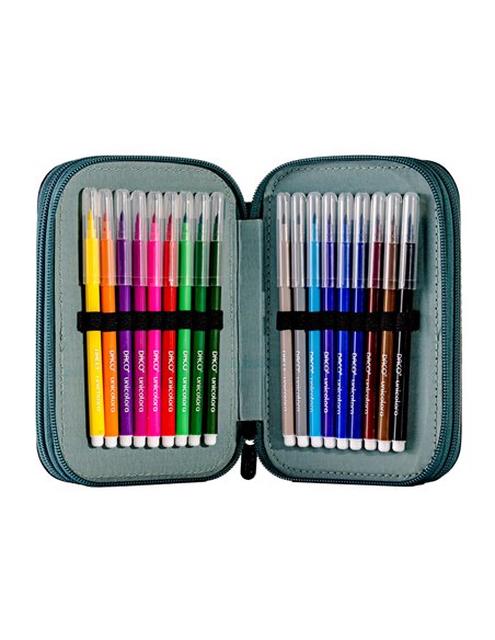 Penar echipat Daco PE3042E, 3 fermoare, Motiv leu regal