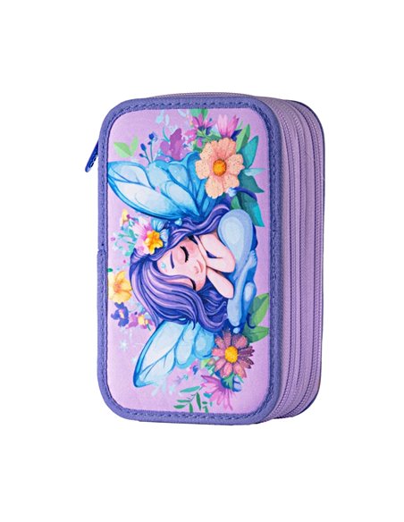 Penar echipat Daco PE3039E, 3 fermoare, Motiv zana florilor