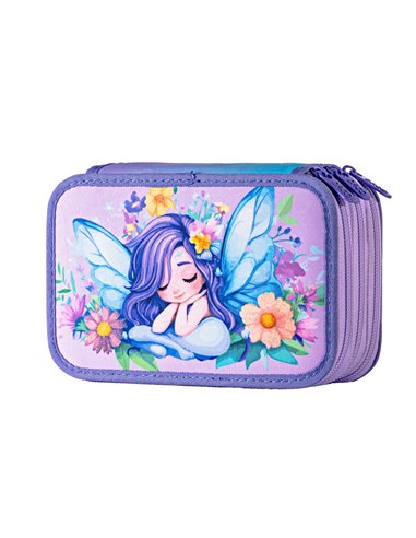 Penar echipat Daco PE3039E, 3 fermoare, Motiv zana florilor