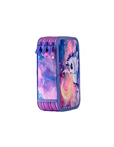 Penar neechipat Daco PE3035, 3 fermoare, Motiv unicorn magic 2