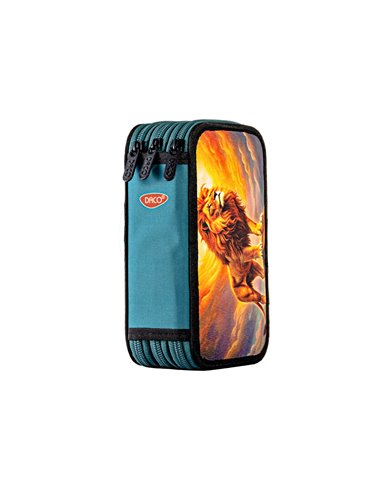 Penar neechipat Daco PE3042, 3 fermoare, Motiv leu regal