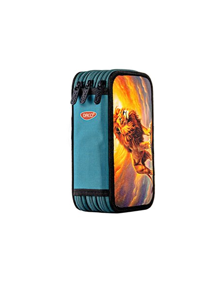Penar neechipat Daco PE3042, 3 fermoare, Motiv leu regal