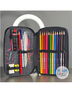 Penar echipat Daco PE2006E, 2 fermoare, Motiv astronaut 2