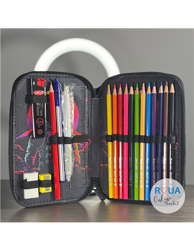 Penar echipat Daco PE2006E, 2 fermoare, Motiv astronaut