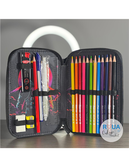 Penar echipat Daco PE2006E, 2 fermoare, Motiv astronaut