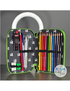 Penar echipat Daco PE2007E, 2 fermoare, Motiv football 2