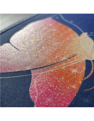 Penar echipat Daco PE2003E, 2 fermoare, Motiv butterfly