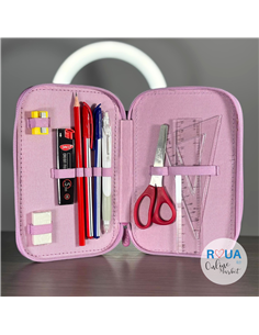 Penar echipat Daco PE3039E, 3 fermoare, Motiv catel 2