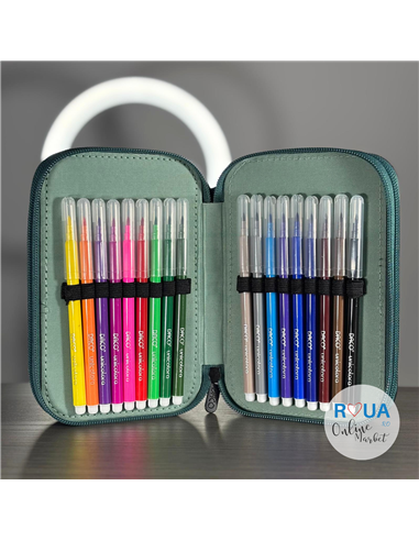 Penar echipat Daco PE3042E, 3 fermoare, Motiv leu regal
