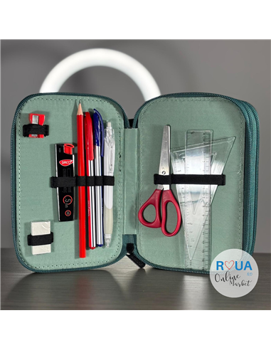 Penar echipat Daco PE3042E, 3 fermoare, Motiv leu regal