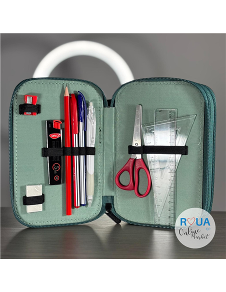 Penar echipat Daco PE3042E, 3 fermoare, Motiv leu regal